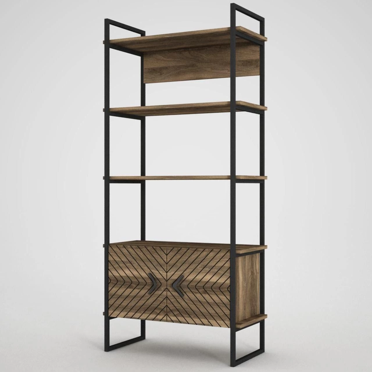 DKK Boekenkast Scala Walnoot 22 DKK Boekenkast Scala Walnoot - Afbeelding 20