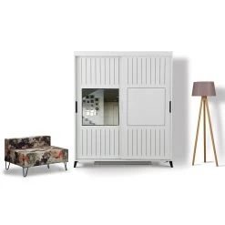 DKK Kledingkast Pasific Home Fuga - 160 Glimmend Wit