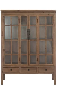 Vitrinekast 3schap 3lade Hout/Glas Naturel -Meubelserie Winkel 0453112c51ae1fd8c5c4a5051d671693f7848a7ecc73493d7157502ea142423b