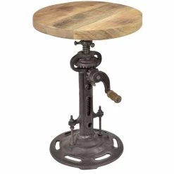 Bijzettafel Mangohout 33x33x46 Cm Lichte Kleur