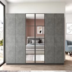 DKK Kledingkast HM3 - RG Antraciet Grijs