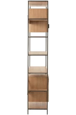 Rek 2 Kastjes Hout/Metaal Naturel -Meubelserie Winkel 075e89269a49a7ec9656785ca80b370e467be744cc4f50f28b462cfcde2067ff