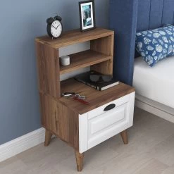 DKK Nachtkastje BD105 - 1885 Walnoot Wit -Meubelserie Winkel 0d5d63276e28960b8ea8576ee28577aeaa823a498ab6eb7663d68c1e03efd835