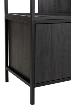Industrieel Zwarte Rek 5 Planken En 4 Deuren -Meubelserie Winkel 0fce0349adb475232aa4aaa0dbe794cc78e933b5bf3b002850fd07750966a66b