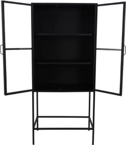 Vitrinekast Manhattan 2 Deurs - Metaal/glas - 80x180 Cm -Meubelserie Winkel 1041x1200