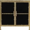 Vitrinekast Fletcher - Antique Gold - Metaal/glas - 93x42x90 Cm -Meubelserie Winkel 1200x1140