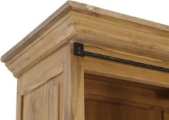 Vitrinekast - Naturel/zwart - Mangohout/ijzer - 125x48x210 Cm 19 Vitrinekast - Naturel/zwart - Mangohout/ijzer - 125x48x210 Cm -Meubelserie Winkel 1200x849