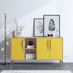 DKK Dressoir SUDER Eiken Geel