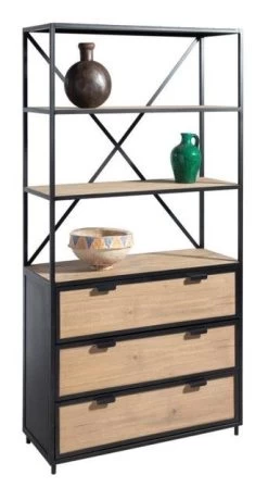 Boekenkast Industrieel Eiken Oak