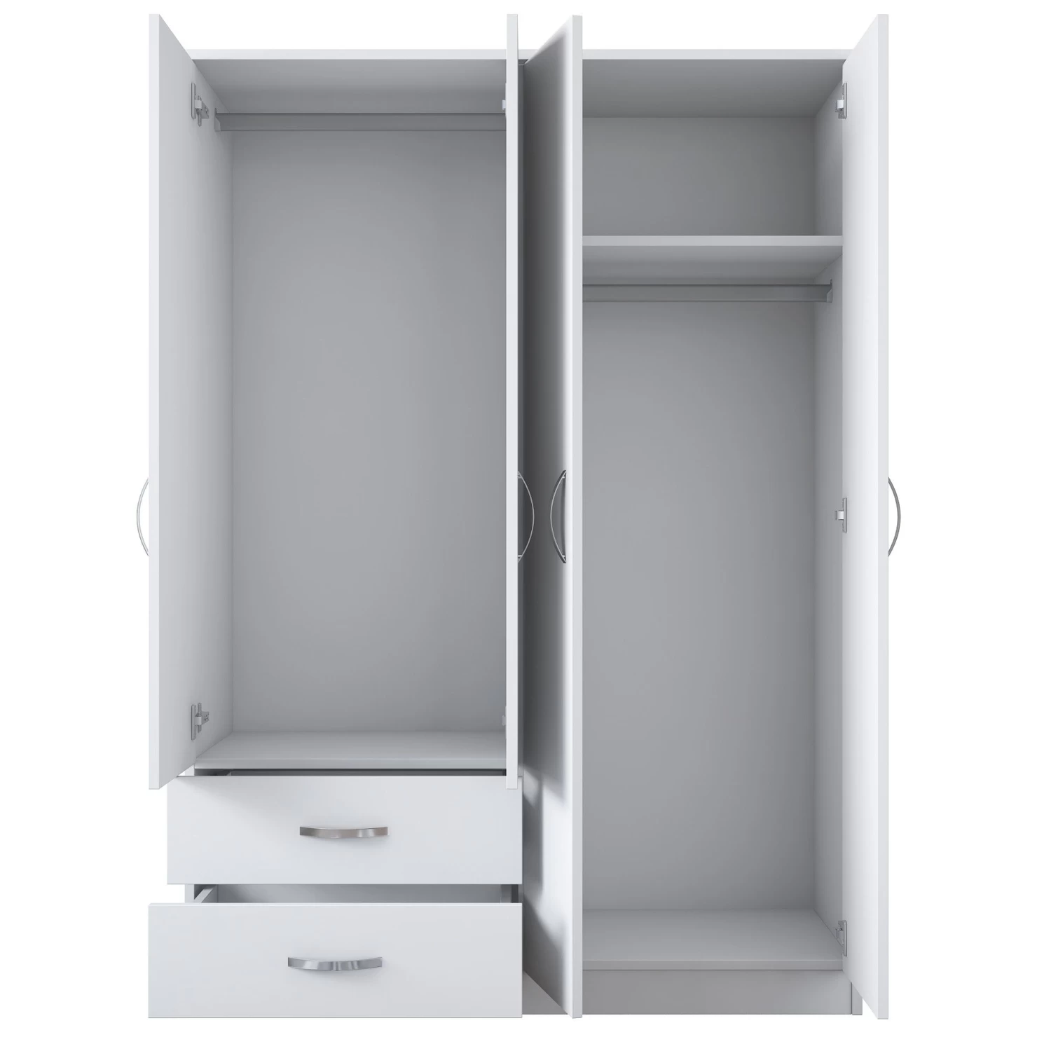 DKK Kledingkast BA101 - 1853 Wit 11 DKK Kledingkast BA101 - 1853 Wit - Afbeelding 9