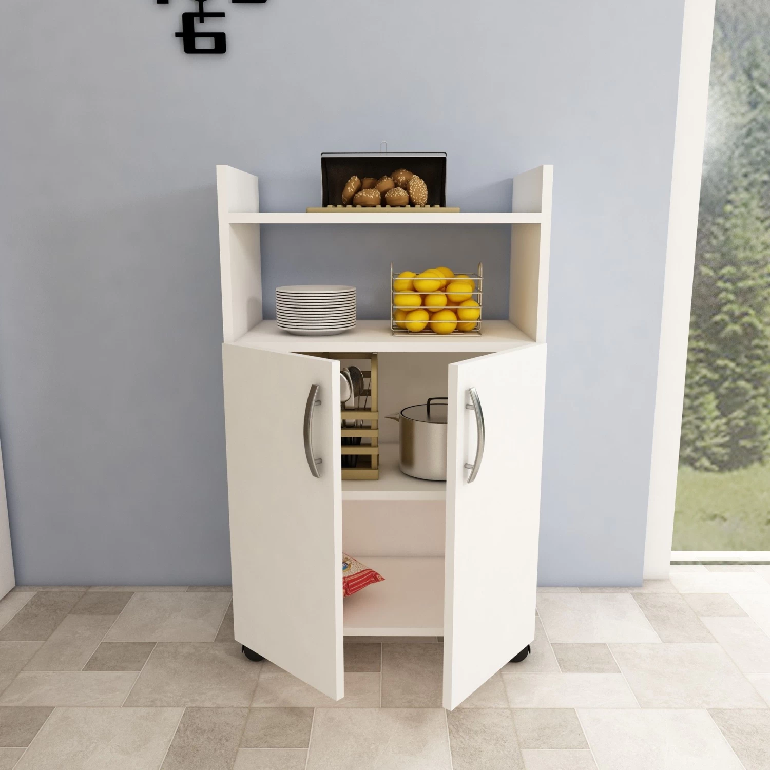 DKK Dressoir Ladin Wit 5 DKK Dressoir Ladin Wit - Afbeelding 3