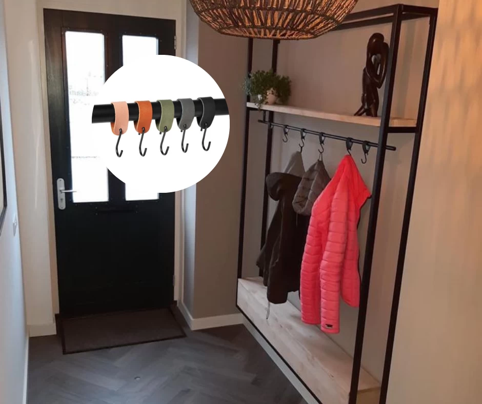 Kapstok Industrieel Mila Zwart Metaal Met Opbergruimte 3 Kapstok Industrieel Mila Zwart Metaal Met Opbergruimte