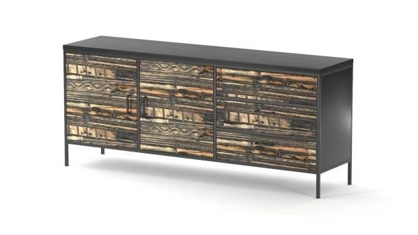 Malibu Dressoir 3 Lade 2 Deur 185x40x80 Cm 3 Malibu Dressoir 3 Lade 2 Deur 185x40x80 Cm