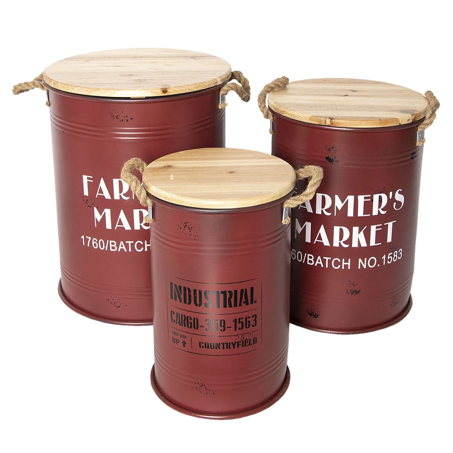 Set Opbergers Blikken 4 Set Opbergers Blikken - Afbeelding 2