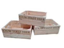 Fruitmandje Met Jouw Eigen Tekst