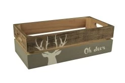 Houten Kratje 32x16,5x10 Cm Oh Deer Set Van 12 Stuks