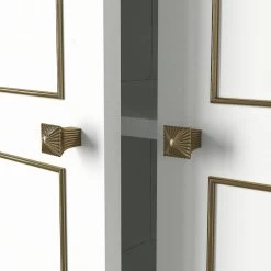 DKK Kledingkast Ravenna 5 Kapili Wit Goud -Meubelserie Winkel 33a048ac67e06f5075213ad5017ff45d69341e67ddc48282cabef5a89ccc88eb