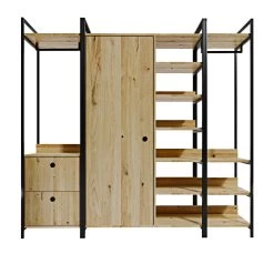 DKK Kledingkast Okan Özel Tasarim Gardirop Eiken Zwart -Meubelserie Winkel 49ff19d906773288744d93bb89517d09af6bcfa902008bd24b81c6a375b4d504