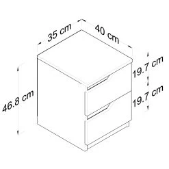 DKK Nachtkastje BD106 - 1946 Walnoot Wit -Meubelserie Winkel 4f308640e027d602436d8c7f12a9d4f142c52bbcdd61228cdc4ca4a71d7e6708