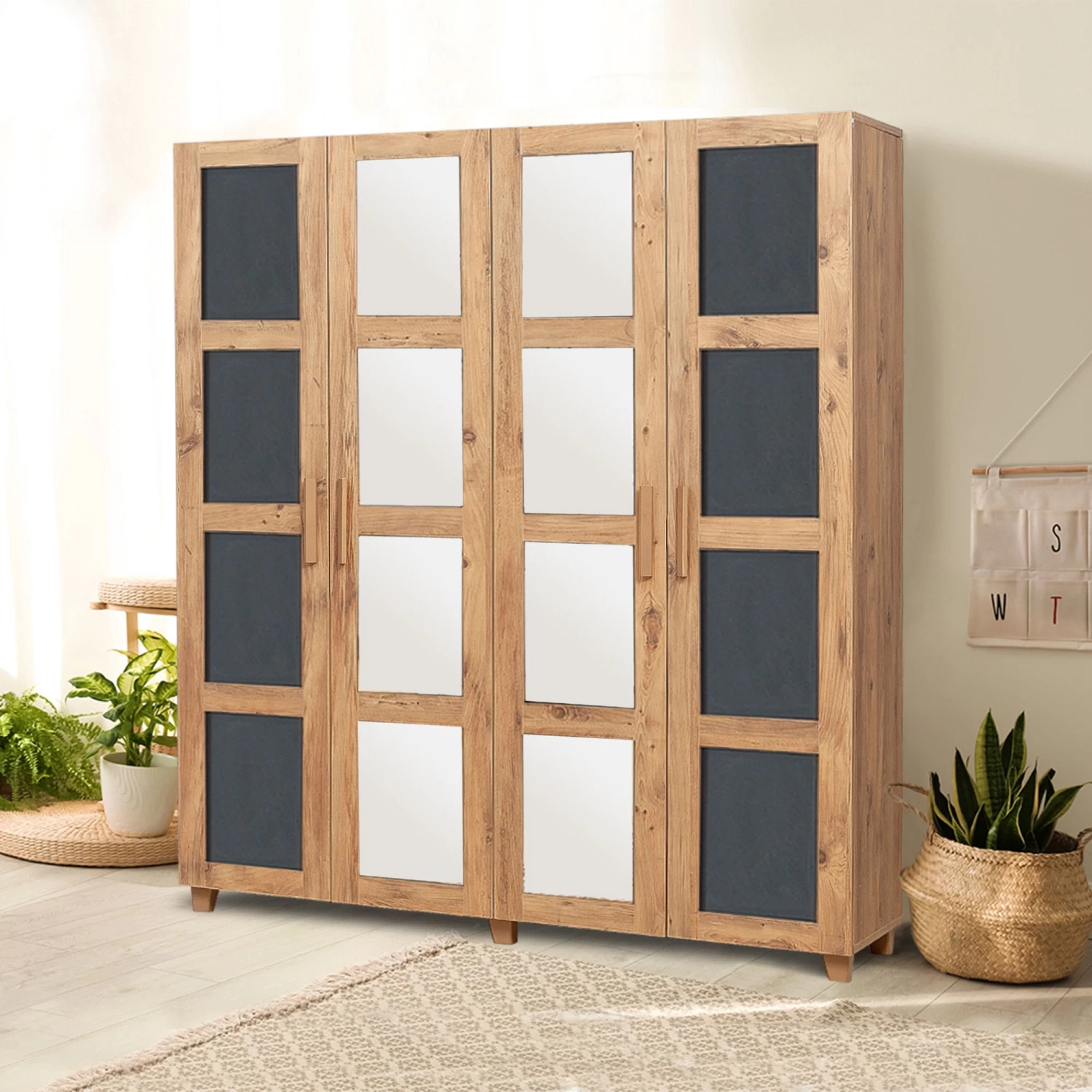 DKK Kledingkast Salvia 2 Den Groen Antraciet 3 DKK Kledingkast Salvia 2 Den Groen Antraciet