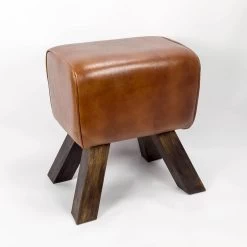 Vintage Lederen Hocker -Meubelserie Winkel 564f6b24e177ac8f135413175bb650f3998fd01c4fe502e1fc4656a52e27e791