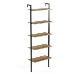 DKK Boekenkast MaglianaWalnoot Zwart -Meubelserie Winkel 598mnm1508 5