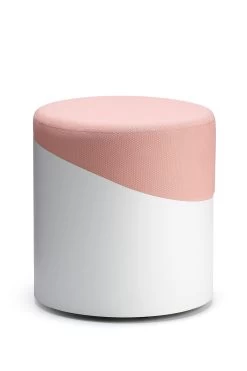 DKK Poef NAR-PUF-A001228 Salmon Wit