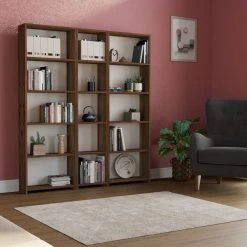 DKK Boekenkast R9 - 1450 Walnoot -Meubelserie Winkel 5dd00241fe2c909b3890643101c26239689c3e6e9f648847b085bc9680264745