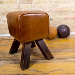 Vintage Lederen Hocker -Meubelserie Winkel 61ef20da6b3995ead7f69b1202d22d6ceb7032df56b893e95543c0685ecea67c