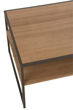 Salontafel 1 Lade Hout/Metaal Naturel -Meubelserie Winkel 6305f6e398eb8befb6bf84759d1eb595778a64bb2be339393b237b9057796477