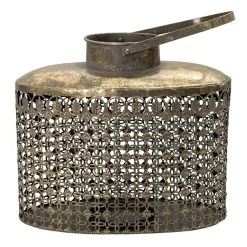 Windlicht Grijs 28*15*25 Cm