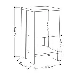 DKK Nachtkastje Ema Antraciet 11 DKK Nachtkastje Ema Antraciet -Meubelserie Winkel 7008bc553089e16079f47c0b9b081d7753f21f7d20479d617c4d9795668b9645