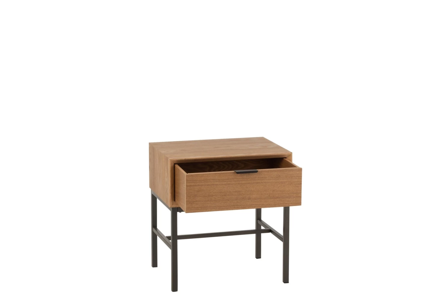 Bijzettafel Op Onderstel Hout/Metaal Naturel 5 Bijzettafel Op Onderstel Hout/Metaal Naturel - Afbeelding 3