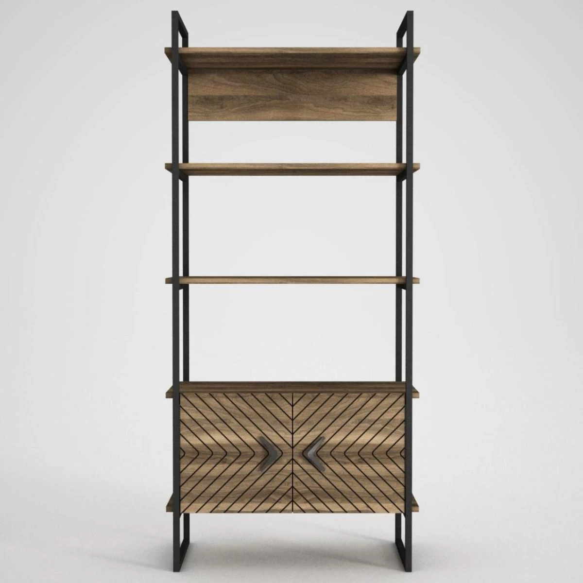 DKK Boekenkast Scala Walnoot 12 DKK Boekenkast Scala Walnoot - Afbeelding 10