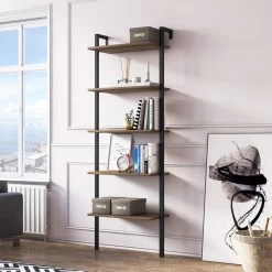 DKK Boekenkast MaglianaWalnoot Zwart -Meubelserie Winkel 8aad66bb3a7a70f3d9845c75f0098c8b024075f5206936f97418f029b797b132