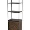 Boekenkast Half Open 55x40x180 Cm CHISA Hout Bruin-zwart -Meubelserie Winkel 8b62b7c6a91f50aff76d517e5e34ebc219d09be9ea79417ea54b66285d2afe27