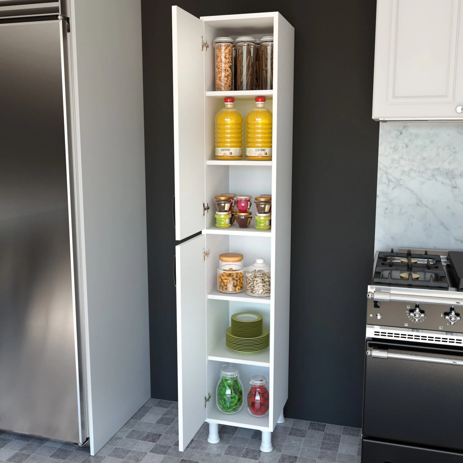 DKK Dressoir M1 - 1100 Wit 5 DKK Dressoir M1 - 1100 Wit - Afbeelding 3