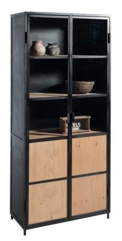 Vitrinekast Eiken Tilburg