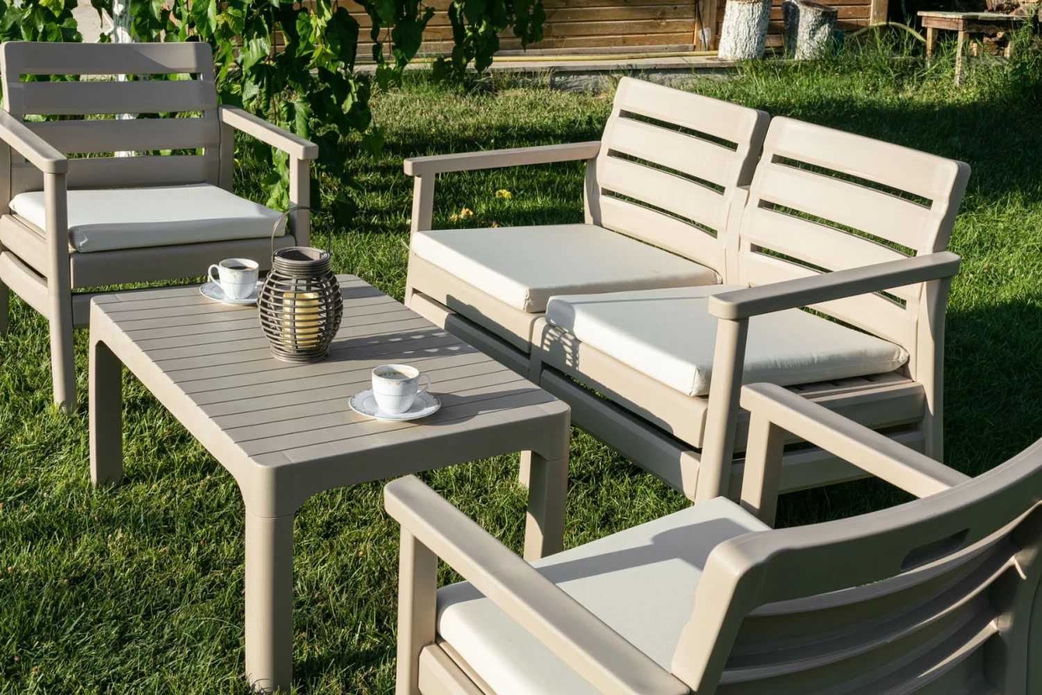 Tuinset Double Cappuccino 3 Tuinset Double Cappuccino