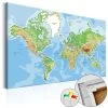 Afbeelding Op Kurk - World Geography [Cork Map] -Meubelserie Winkel MNL Pinnwand094 MP 1