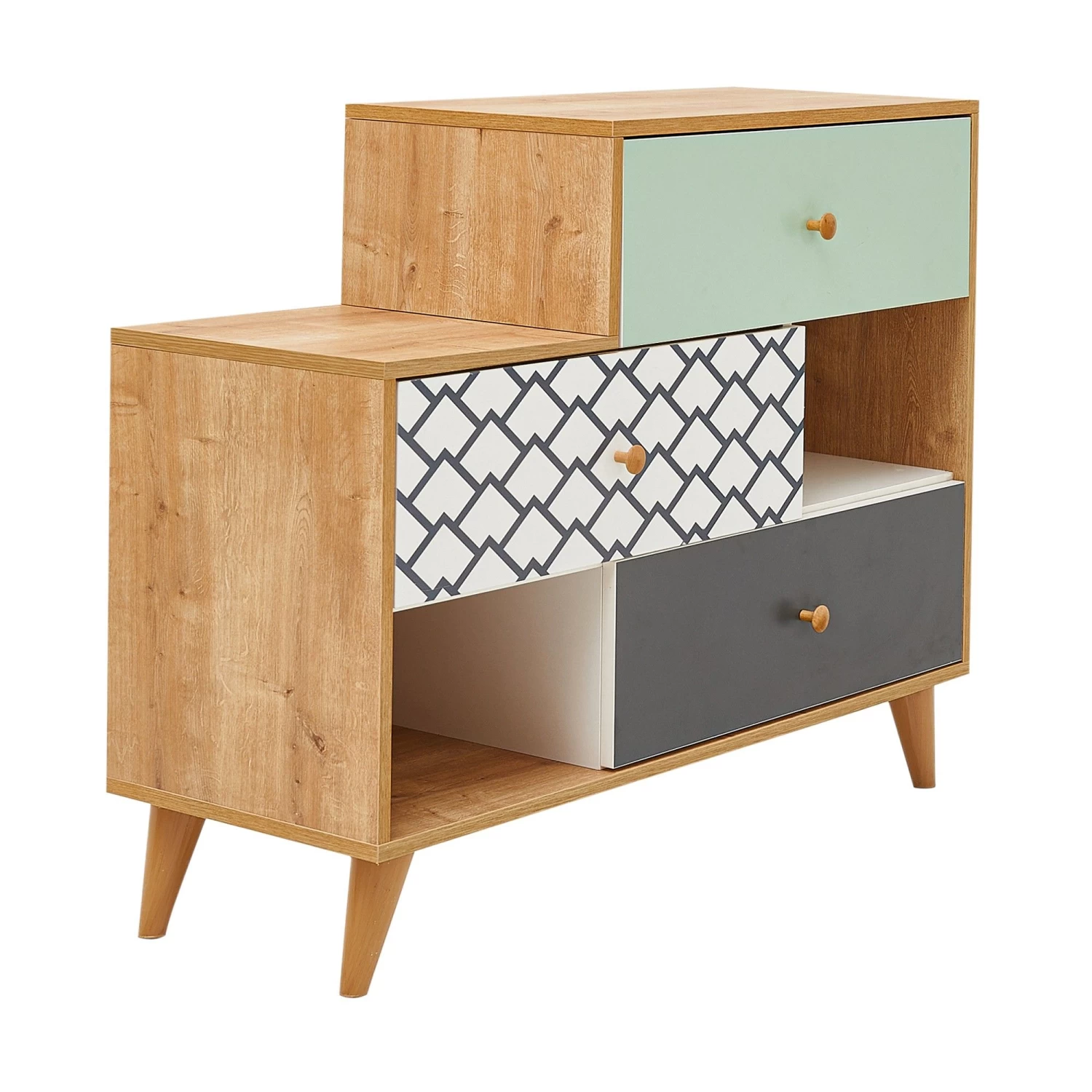 DKK Dressoir Fantasia Rafli Multicolor 5 DKK Dressoir Fantasia Rafli Multicolor - Afbeelding 3