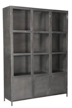 Vitrinekast Industrieel - 3 Deuren