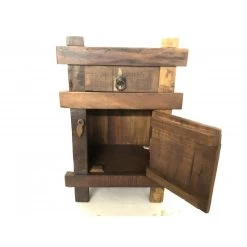 Nachtkastje Oud Mangohout 5 Nachtkastje Oud Mangohout -Meubelserie Winkel bedside gerecycled wood1