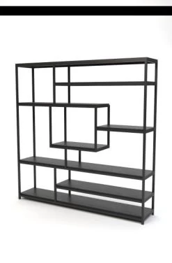 Boekenkast 200x40x200 Cm Zwart