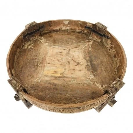 Chakki Antieke Houten Bijzettafel 4 Chakki Antieke Houten Bijzettafel - Afbeelding 2