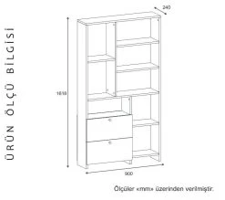 DKK Boekenkast Tülin Wit Walnoot -Meubelserie Winkel d2502d8c326a3cc373c4a0f4f3b78ceff3f546b0750f671ef1301181730a2145