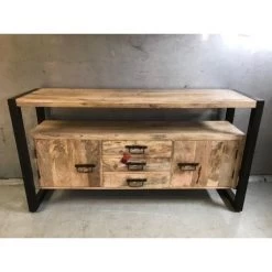Sidetable 3 Lades 2 Deurtjes Mangohout -Meubelserie Winkel d2910ec1fc1e220db523be4a796e9a5217a50d42a373415a2782727bf0cdd732