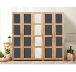 DKK Kledingkast Victoria Den Groen Antraciet -Meubelserie Winkel dd1a7b175bc69c6b0a9604389fce589b47644e78a44bd338f197958383f8431b