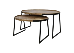 Salontafel Mango Hout - Paulson - Set Van 2 -Meubelserie Winkel de kisten koning 106033 1