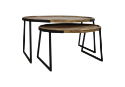 Salontafel Mango Hout - Paulson - Set Van 2 -Meubelserie Winkel de kisten koning 106033 3